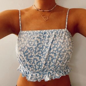 ♡︎pacsun flower crop top♡︎